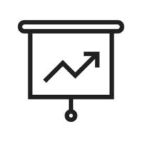 Presenting Statistics Icon vector