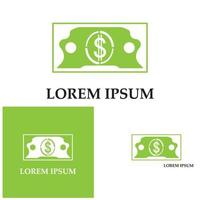 Dollar vector icon background template illustration