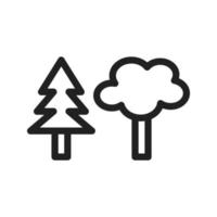 Trees Line Icon vector