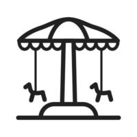 Amusement Park Line Icon vector