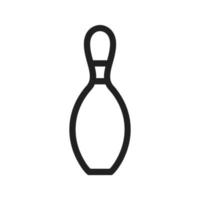 Bowling Pin Line Icon vector