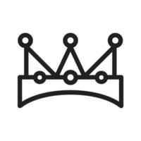 King Crown Line Icon vector