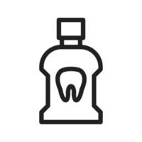 Mouth Wash Line Icon vector