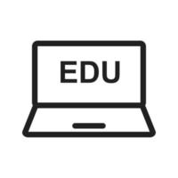 Education on Laptop Icon vector