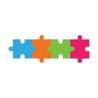 Puzzle vector icon illustration background