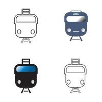 Train icon vector background