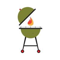 ilustración de vector de icono de barbacoa