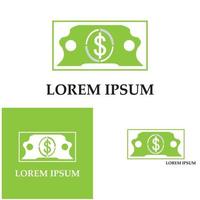 Dollar vector icon background template illustration