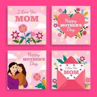 Mothers Day Social Media vector