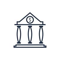 Business and finance icon bank vector illustration