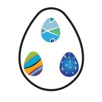 Easter vector icon tamplate background