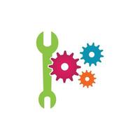 Gearwrench vector icon background template