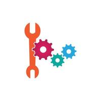 Gearwrench vector icon background template