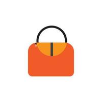 Woman bag icon vector background