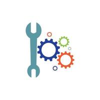 Gearwrench vector icon background template