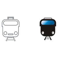 Train icon vector background