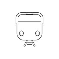 Train icon vector background