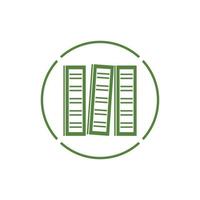 Binder simple. Office folder icon vector