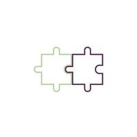 Puzzle vector icon illustration background