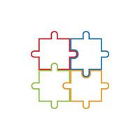 Puzzle vector icon illustration background