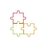 Puzzle vector icon illustration background