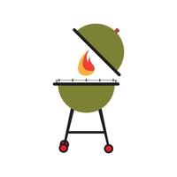 ilustración de vector de icono de barbacoa