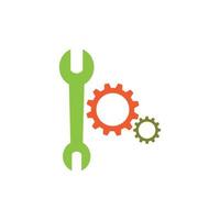 Gearwrench vector icon background template