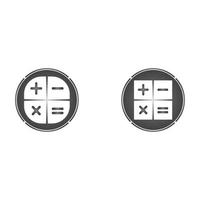 Calculator vector icon template background