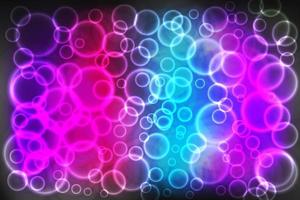 Scattered the glowing circles. Abstract colorful vector background. Easy to edit design template.