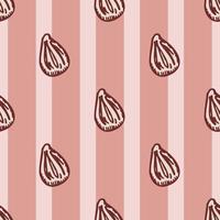 Seamless pattern engraved seeds. Vintage background plants kernels in hand drawn style. Botanical sketch. vector