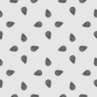 Seamless pattern engraved seeds. Vintage background plants kernels in hand drawn style. Botanical sketch. vector