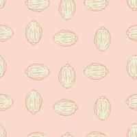 Seamless pattern engraved lemons. Vintage background citrus fruit in hand drawn style. Whole lemon or lime sketch. vector