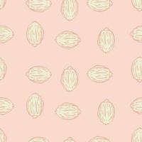 Seamless pattern engraved lemons. Vintage background citrus fruit in hand drawn style. Whole lemon or lime sketch. vector