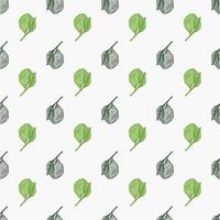 Seamless pattern engraved lemon on branch with leaves. Vintage background lime growing on twig in hand drawn style. vector