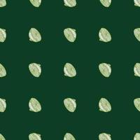 Seamless pattern lemon half engraving. Vintage background of citrus fruits in hand drawn style. vector