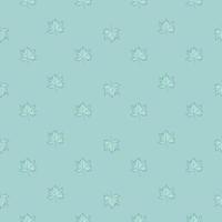 Leaves maple engraved seamless pattern. Vintage background botanical with canadian foliage in hand drawn style. vector