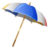 Beach umbrella. Sun protection on the beach. Cartoon style. vector