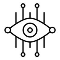 Vision Line Icon vector