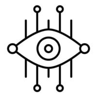 Vision Line Icon vector