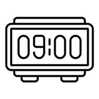 Digital Clock Line Icon vector