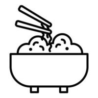Japanese Food Line Icon vector