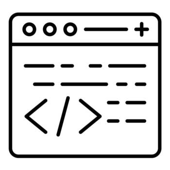 Programming Line Icon vector