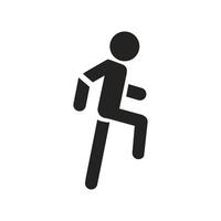 climbing stairs, walking, emergency stairs icon. vector