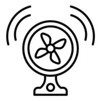 Smart Fan Line Icon vector