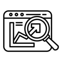 Website Seo Line Icon vector