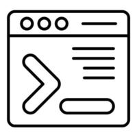 Command Line Line Icon vector