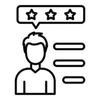 Customer Reviews Line Icon vector