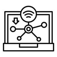 Network Line Icon vector