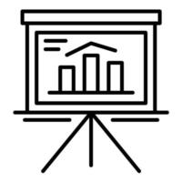 Presentation Line Icon vector