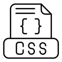 Css File Line Icon